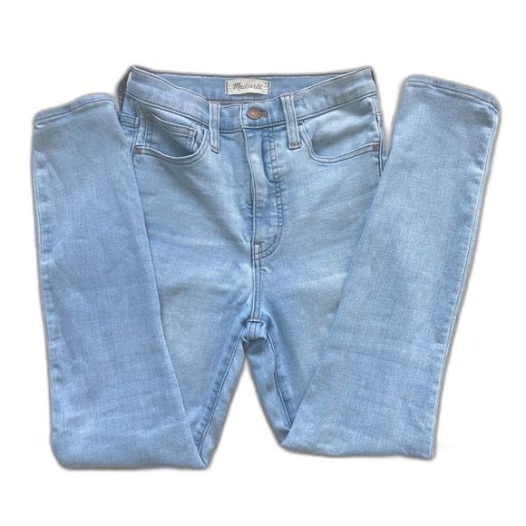 Madewell Women's 11" High Rise Roadtripper Supersoft Skinny Jeans Light Wash 24P - Picture 4 of 7